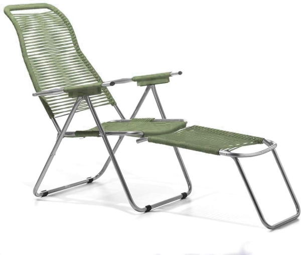 FIAM® Liegestuhl/Sessel Spaghetti Salbeigrün